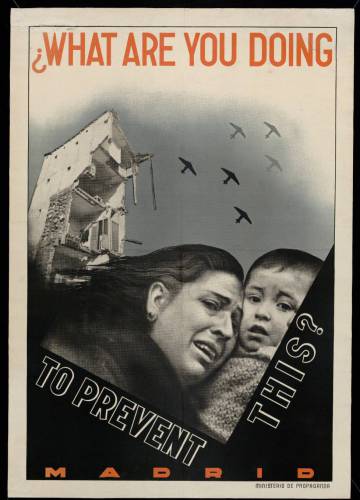 Cartel anónimo de 1937 del Ministerio de Propaganda de la República.
