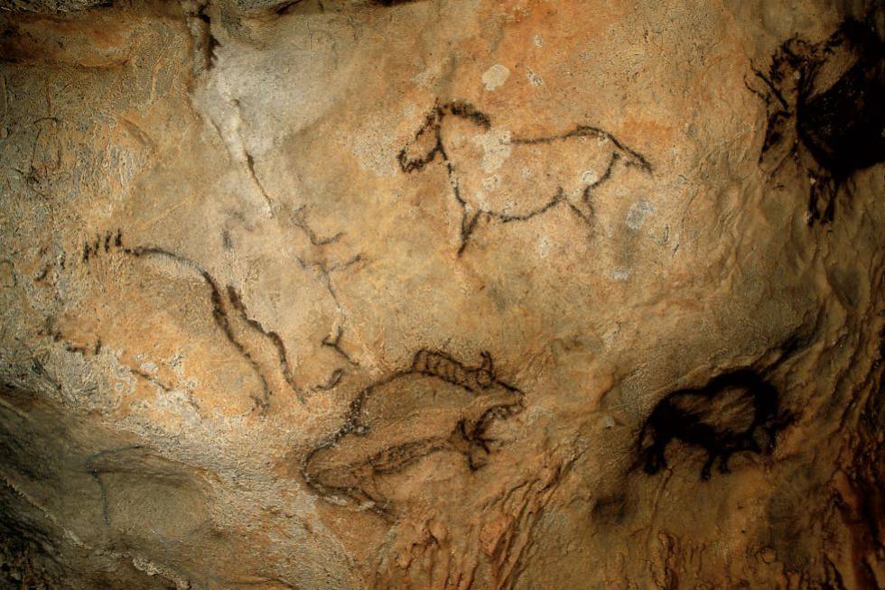 Pinturas paleolÃ­ticas en la cueva de SantimamiÃ±e (Bizkaia).