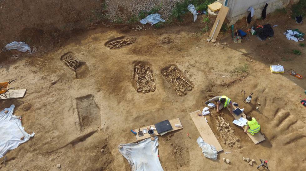 Imagen de la excavación en Barcelona.