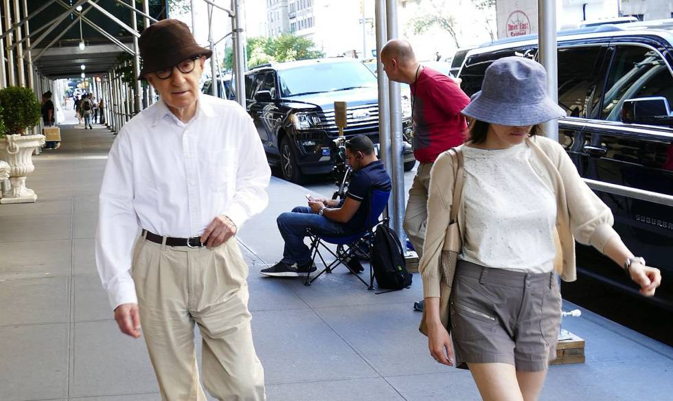 Woody Allen y su mujer, Soon-Yi, en Nueva York el pasado 23 de agosto. 