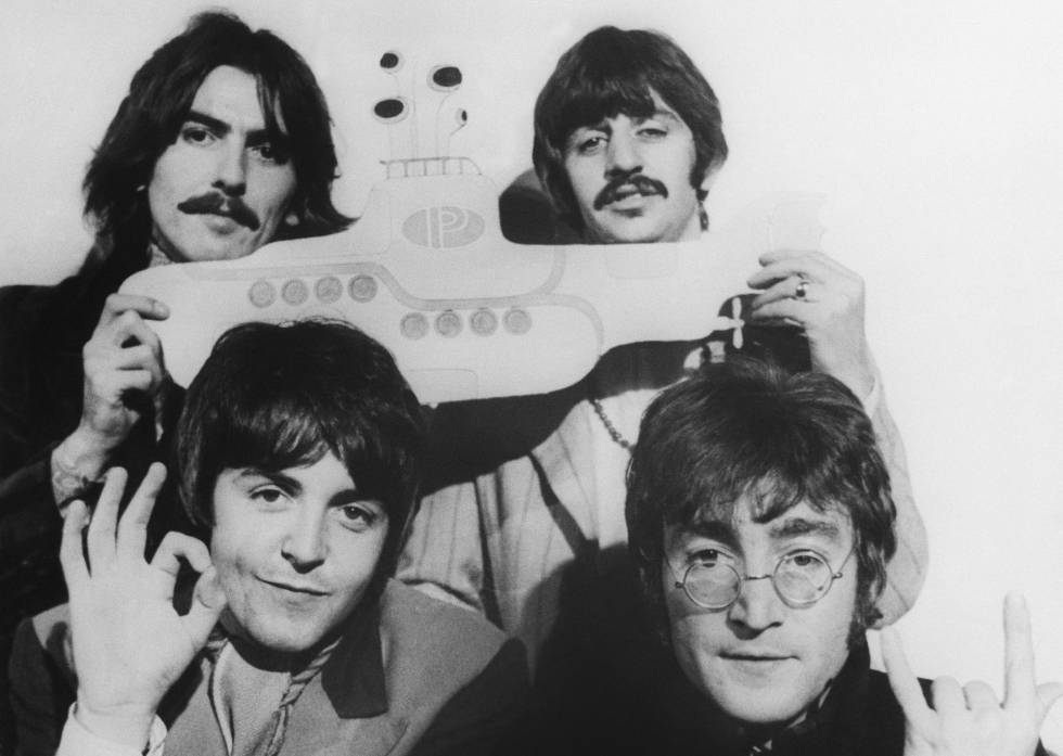Los Beatles posan en 1968.