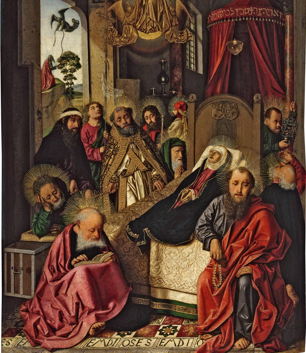 Detalle del  Tránsito de la Virgen  (1468-1476).