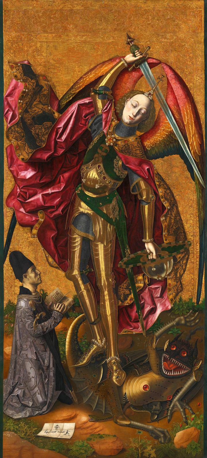 'San Miguel triunfante sobre el demonio con Antoni Joan de Tous'.