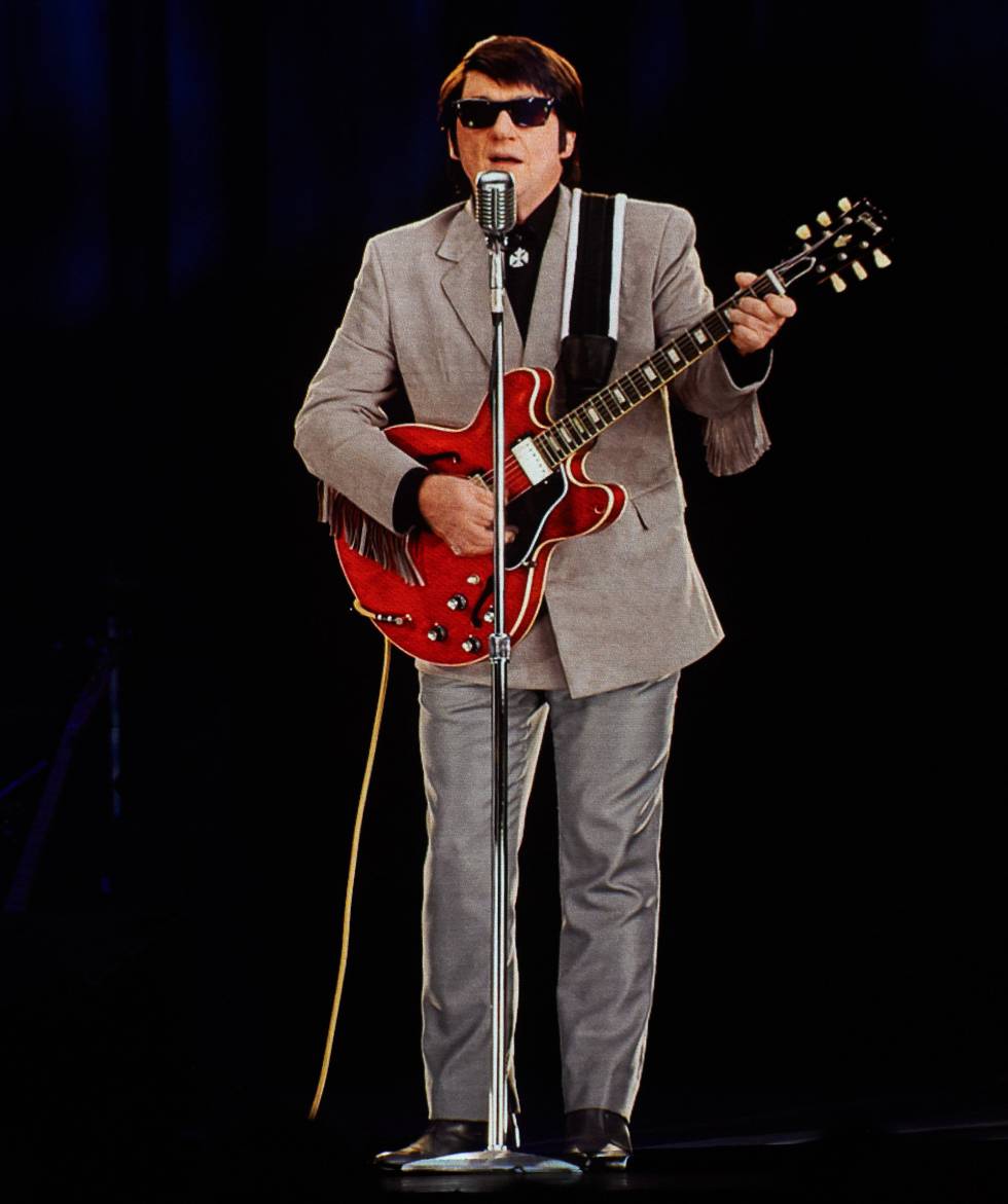 Roy Orbison, en su recreación por holograma en Londres el pasado 19 de abril.