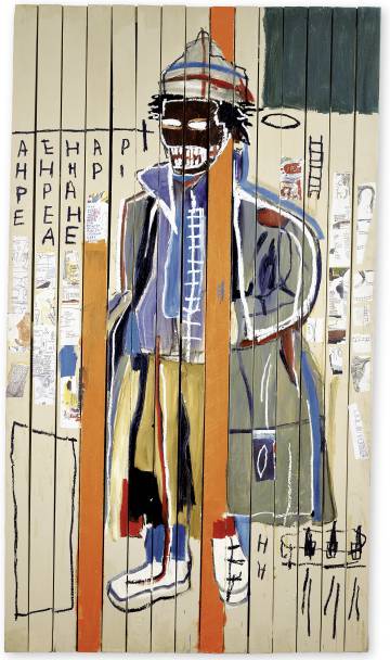 Detalle de la obra 'Anthony Clarke', 1985, de Basquiat, que forma parte de la monografÃ­a.