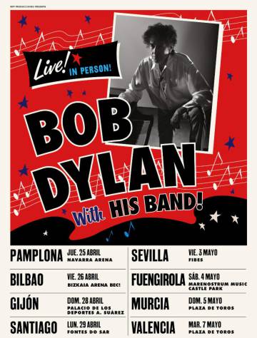 Bob Dylan tocará en ocho ciudades españolas en la primavera de 2019