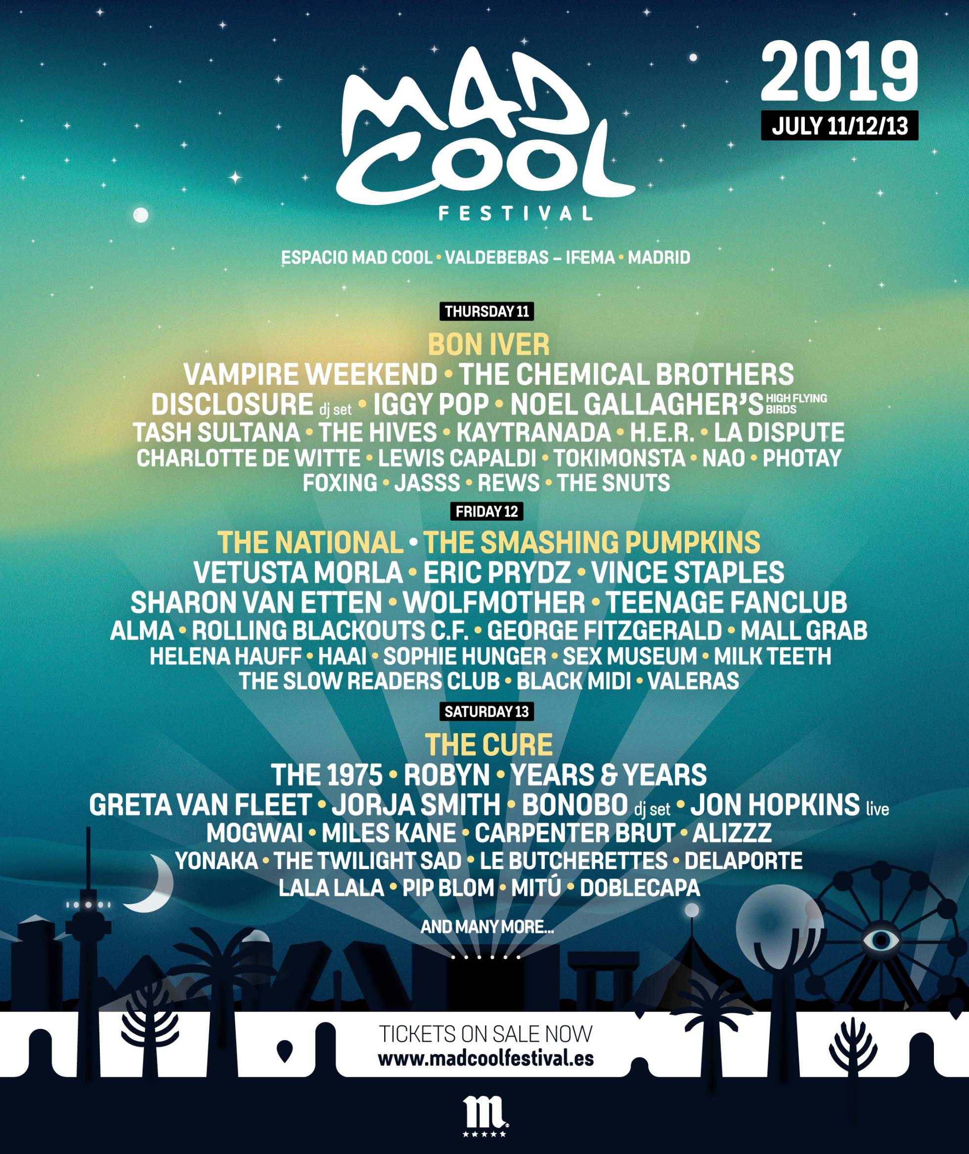 Mad Cool Festival 2019. The Cure, Iggy Pop, The National, Bon Iver, Smashing Pumpkins, Robyn, Sharon Van Etten... ¡Y lo que queda! #SoundsBetterLive 1545331072_087170_1545331167_sumario_normal_recorte1