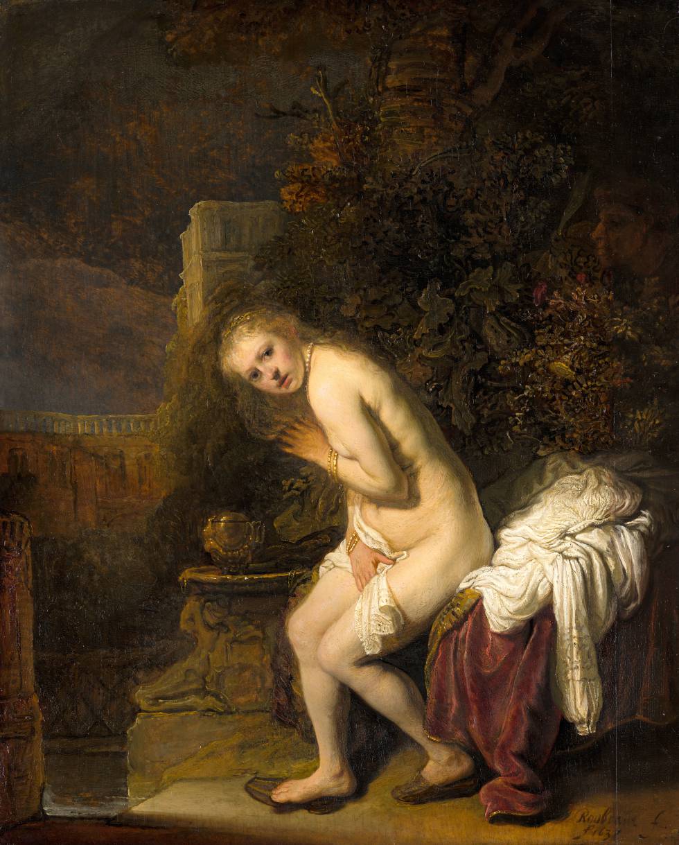 Susanna', uno de los cuadros de Rembrandt analizados.