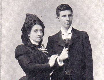 Marcela e Elisa, na foto de seu casamento