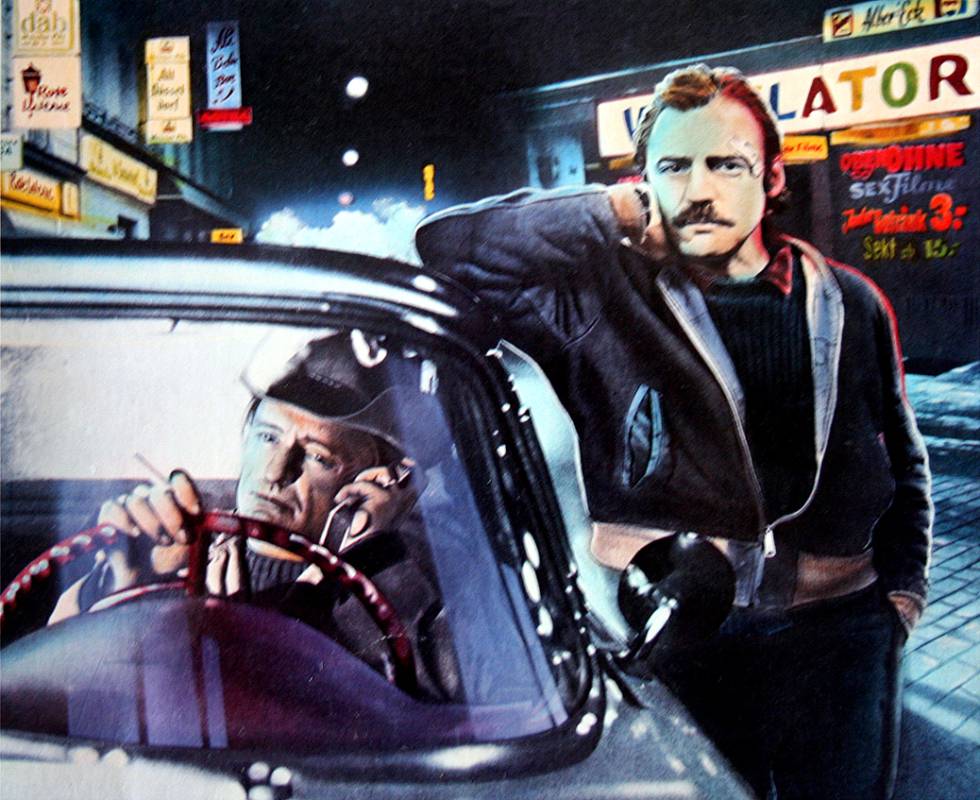 Dennis Hopper (izquierda) y Bruno Ganz, en un fotograma de la película 'El amigo americano' de Win Wenders.