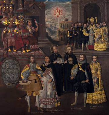 'Matrimonios de Martín de Loyola con Beatriz Ñusta y de Juan de Borja con Lorenza Ñusta de Loyola' (anónimo de 1718).