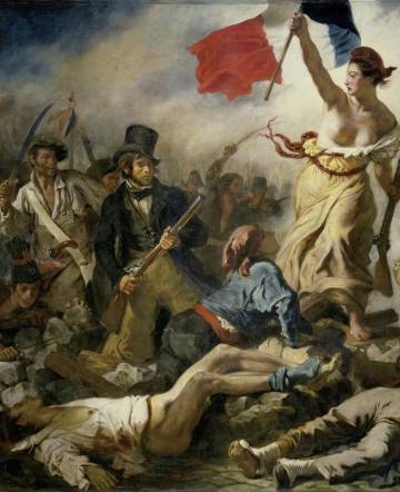Detalle de 'La Libertad guiando al pueblo' (1830), de Eugène Delacroix.