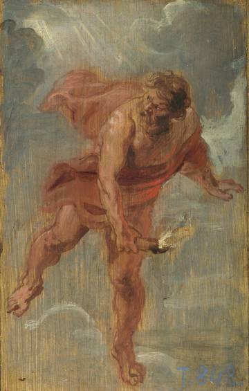 'Prometeo'. óleo sobre tabla de Rubens.