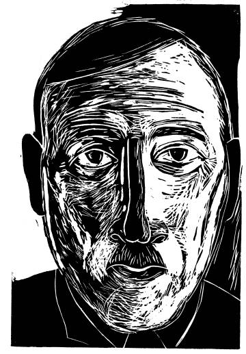 Zweig, visto por Antonio Santos. IlustraciÃ³n incluida en 'Stefan Zweig, la tinta violeta'.
