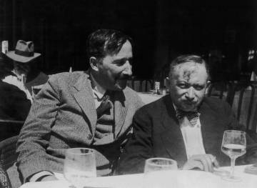 Stefan Zweig, a la izquierda, y Joseph Roth, en Bélgica en 1936.