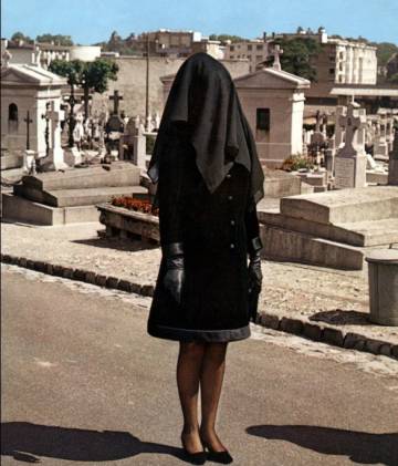 Fotograma de 'La novia vestÃ­a de negro' (1968) de Truffaut.