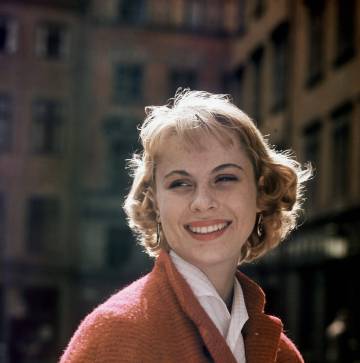 La actriz sueca Bibi Andersson, en 1963.