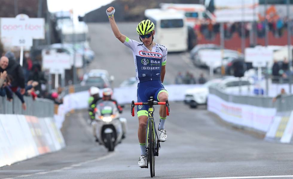 Guillaume Martin gana la 4Âª etapa del Giro de Sicilia, el pasado 6 de abril.