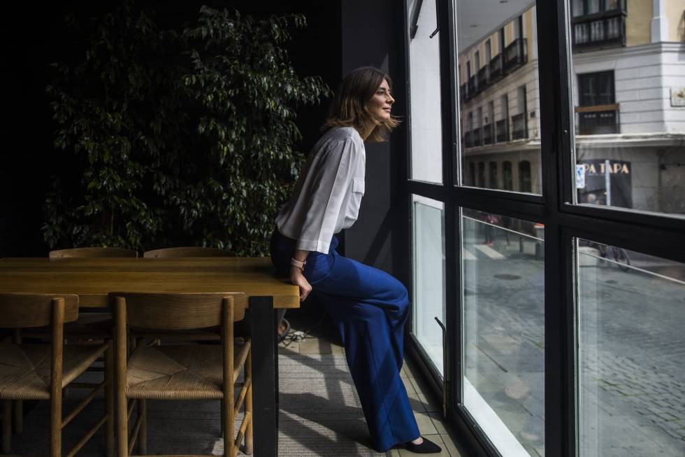 Sandra Barneda, en una cafeteria del centro dde Madrid.