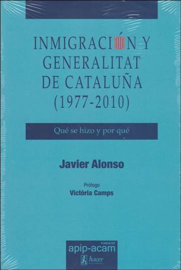 Portada de 'InmigraciÃ³n y Generalitat de CataluÃ±a (1977-2010'.