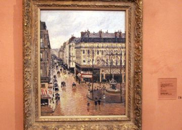 El cuadro de Pissarro, en el Museo Thyssen de Madrid. 