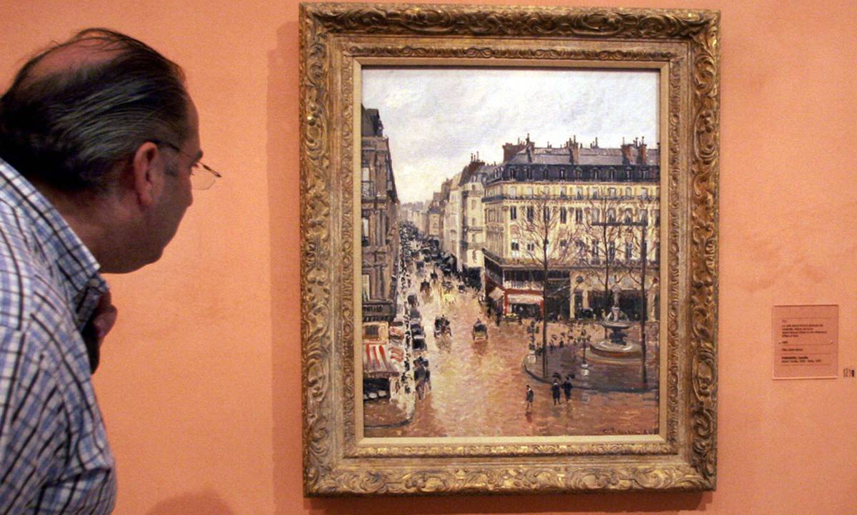 El cuadro de Pissarro, en el Museo Thyssen de Madrid. 