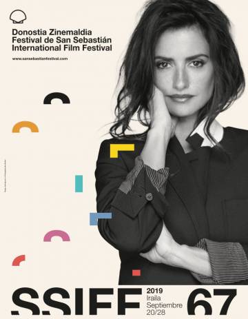 Cartel del próximo festival de San Sebastián de cine, con un retrato de Penélope Cruz.