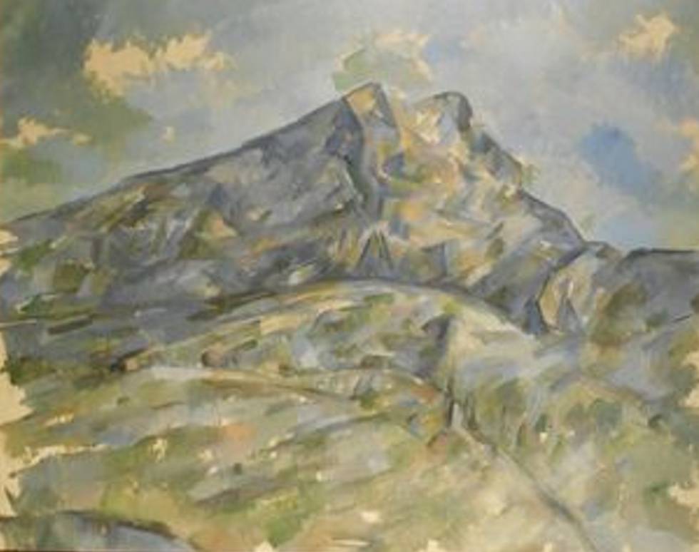 'La Montagne Sainte-Victoire du bosquet du Château Noir' (1904), de Cézanne.