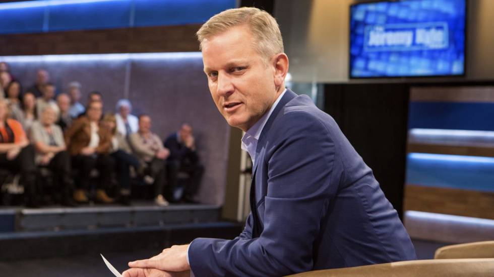 El presentador Jeremy Kyle en el plató del programa que lleva su nombre.