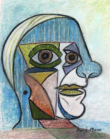Retrato de Picasso, pintado por Dora Maar en 1936.
