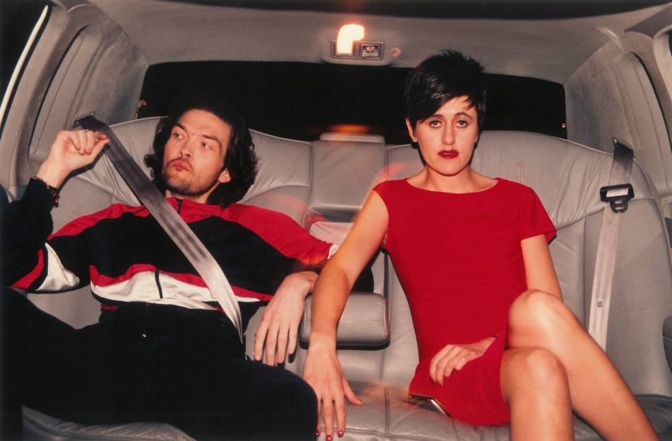 Tracey Thorn (derecha) y su compaÃ±ero, Ben Wat, en Nueva York en 1995.Â rn 