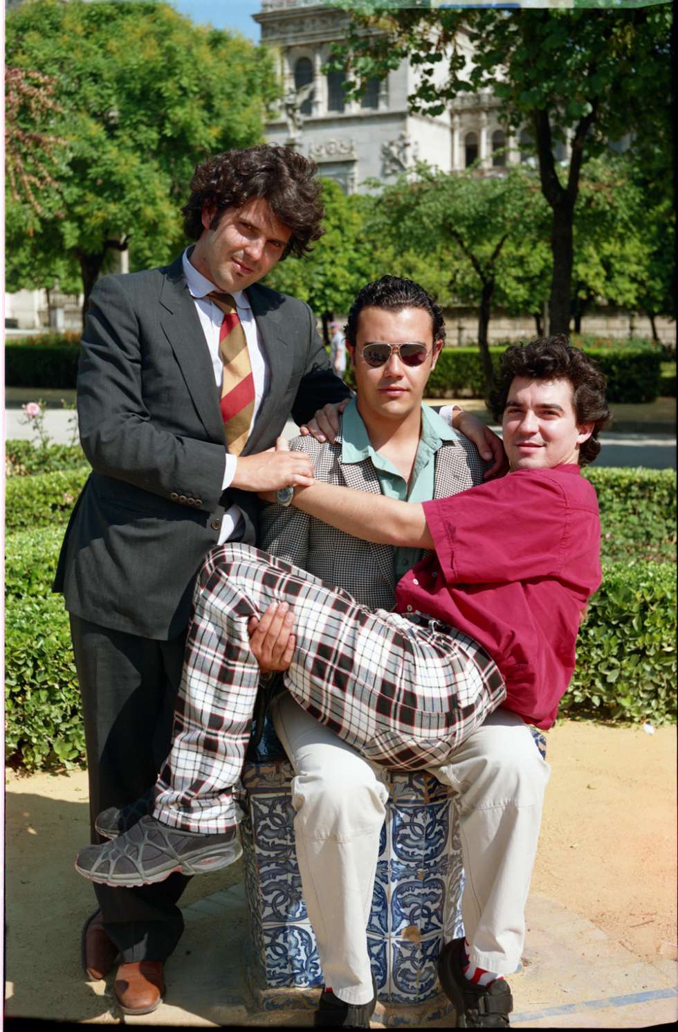 Juan del Junco, Fer Clemente y Miki Leal, en 'De muerte' (2001).