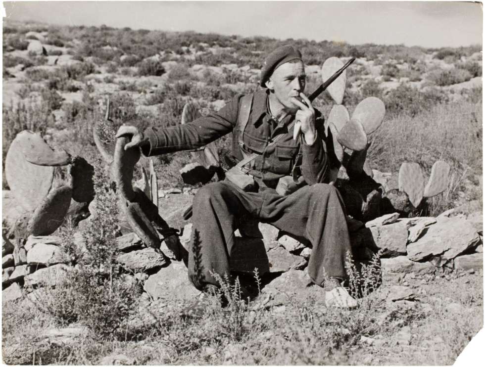 Un soldado republicano al este de MÃ¡laga en 1937.