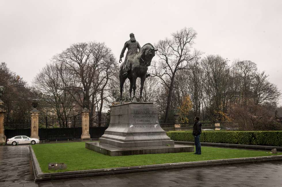 Estatua ecuestre de Leopoldo II, en Bruselas.Â 