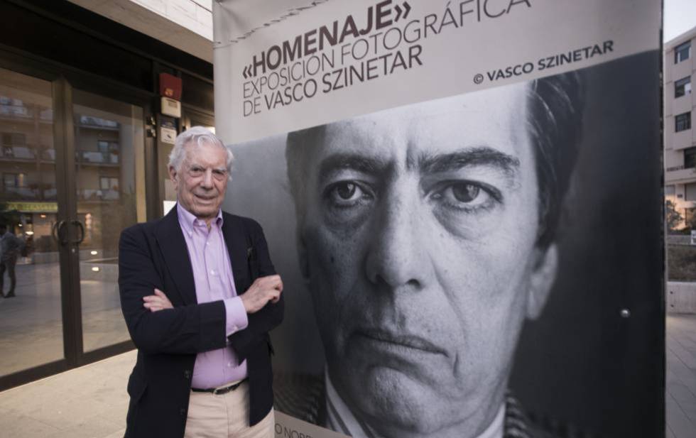 Mario Vargas Llosa, on Tuesday on the island of La Palma.