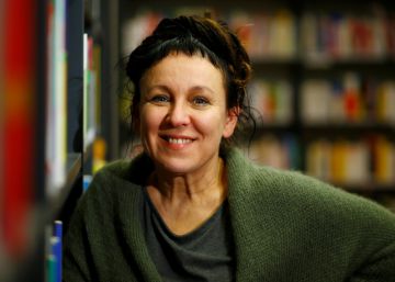 La escritora Olga Tokarczuk, premio Nobel de Literatura 2018, este jueves en Bielefeld, Alemania.