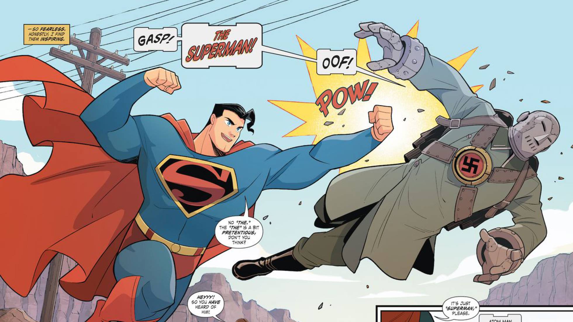 superman smashes the klan comic