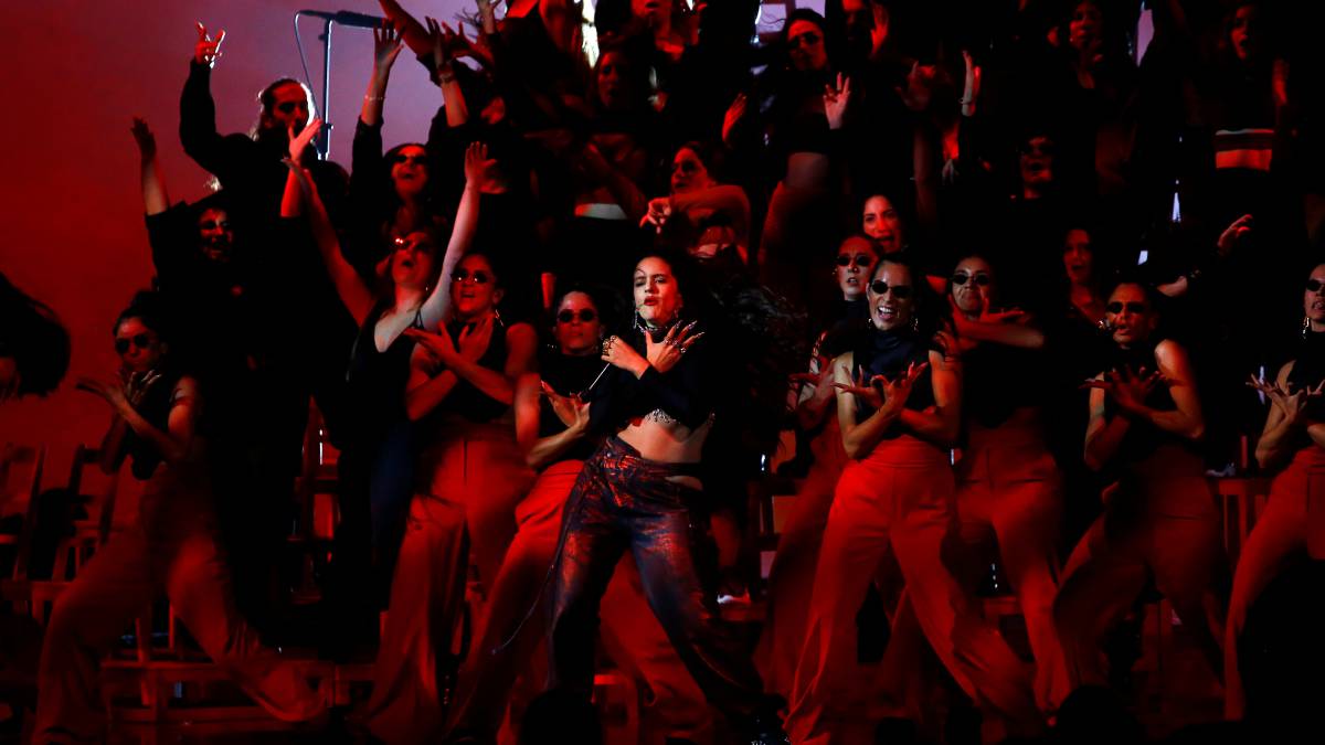 Rosalía, en los MTV Europe Music Awards.