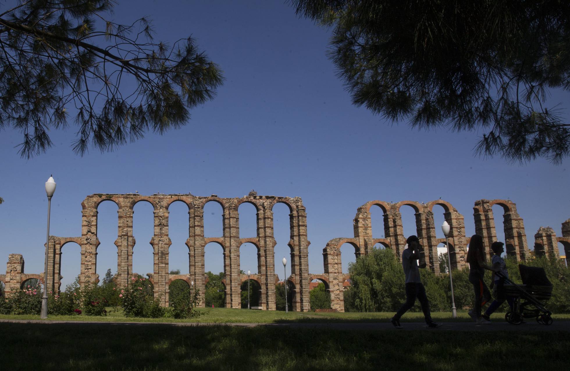 Acueducto de Mérida, en mayo pasado.