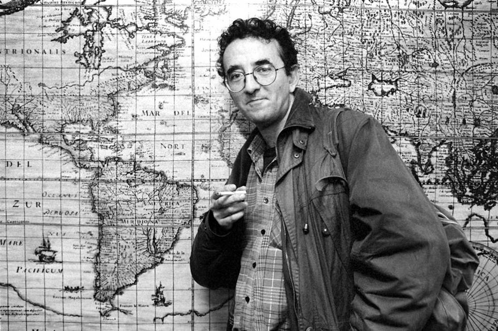 El escritor chileno Roberto Bolaño, en 1997.