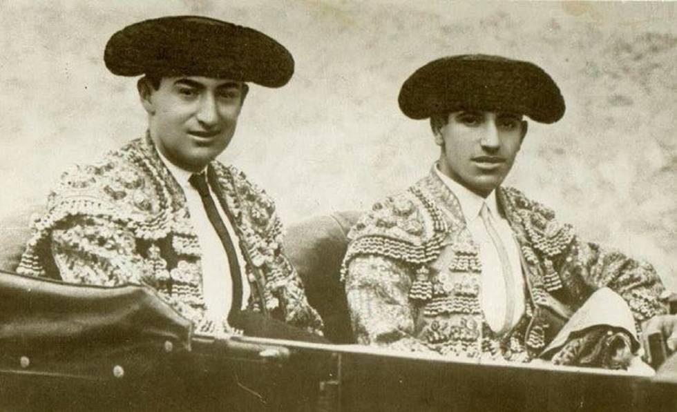 Joselito el Gallo, a la izquierda, y Juan Belmonte, en una tarde de toros.