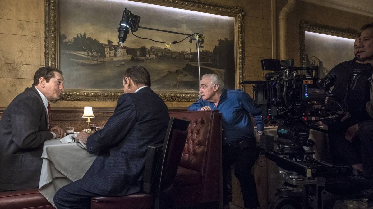 Martin Scorsese dirige a Robert De Niro y Joe Pesci en 'El irlandés'.