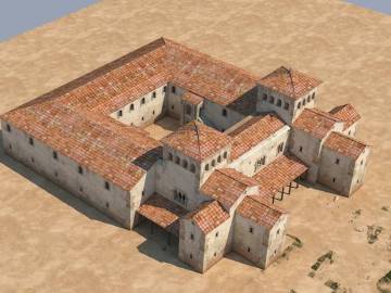 Reconstrucción en 3D del palacio de Teodorico.