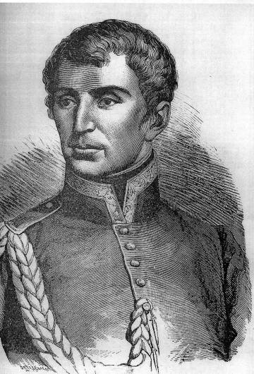 El mariscal Rafael de Riego, líder liberal español del siglo XIX.