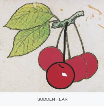 'Sudden fear', a work exhibited in the exhibition '1 + 1 = 1', by John Baldessari.