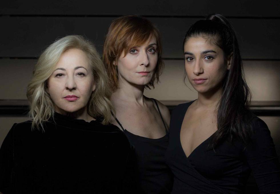Carmen Machi, Nathalie Poza y Carolina Yuste, en una imagen promocional de ‘Prostitución’.