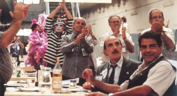 A sequence of 'Everyone in jail'.