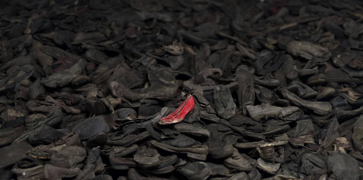 Zapatos del víctimas de los nazis conservados en el Memorial de Auschwitz.
