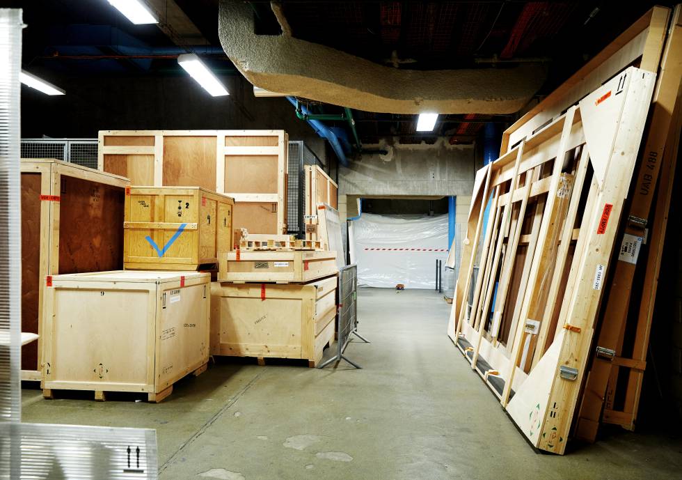 Warehouse of Pompidou.