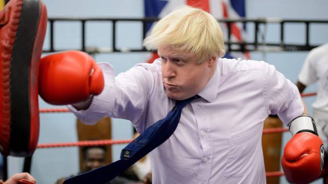 Boris Johnson, en North Woolwich, en 2014.